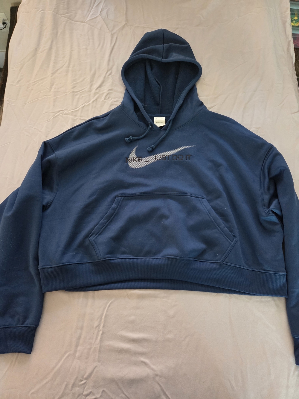 Nike Navy Blue Swoosh Hoodie
